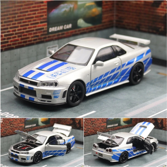 Collectible Nissan Skyline GTR with LED Lights and Sound