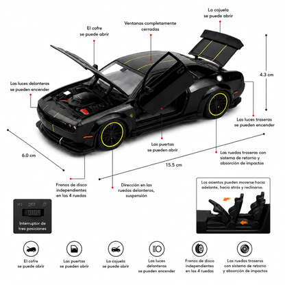 Dodge Hellcat Collectible With LED Lights and Sound