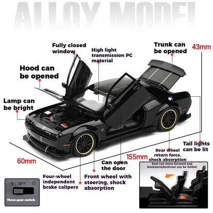 Dodge Hellcat Coleccionable Con Luces Led y Sonido