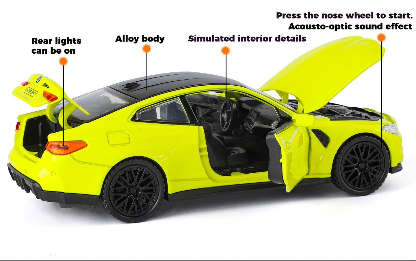 BMW M4 Coleccionable Con Luces Led y Sonido