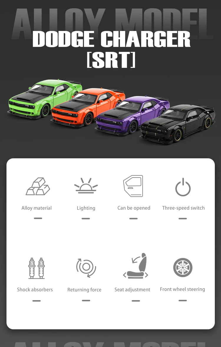 Dodge Hellcat Coleccionable Con Luces Led y Sonido