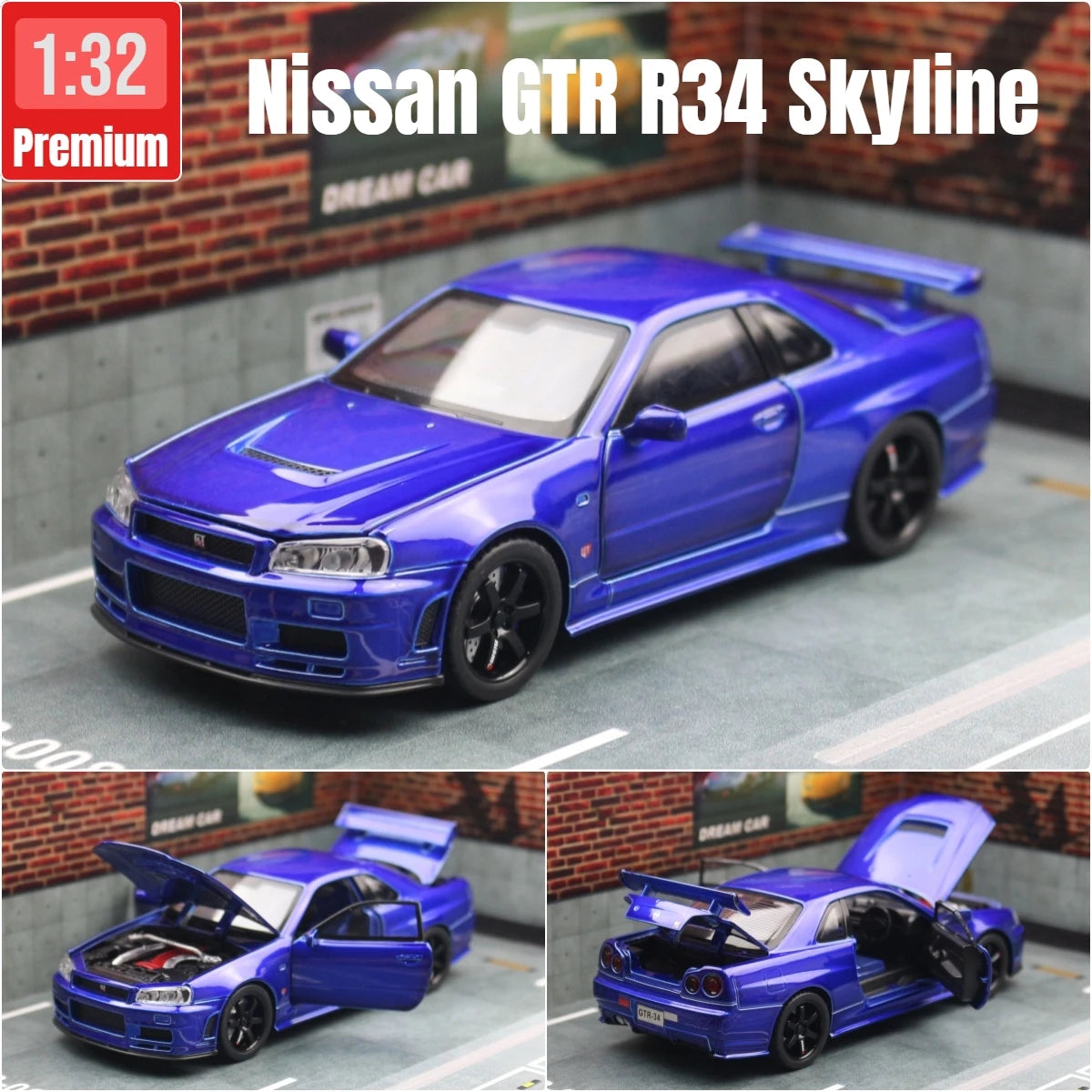 Nissan Skyline GTR Coleccionable Con Luces Led y Sonido