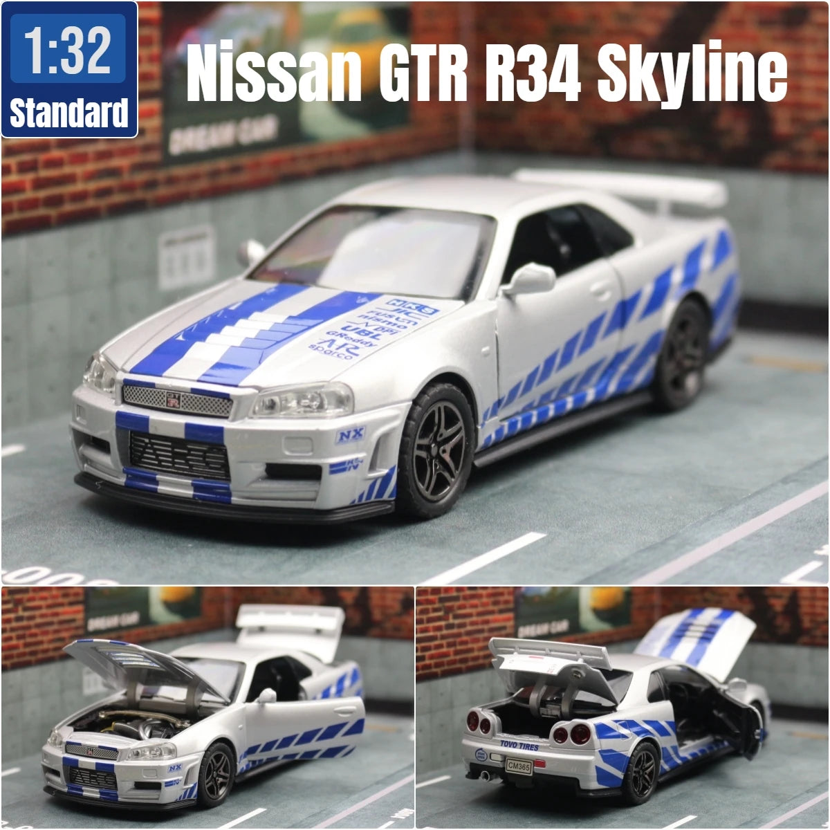 Nissan Skyline GTR Coleccionable Con Luces Led y Sonido